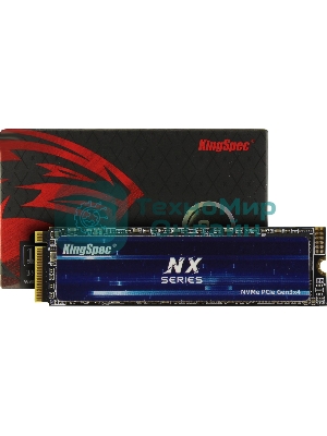 Накопитель SSD KingSpec NX-2Tb, 2000Gb, PCIe 3.0 x4, M.2 2280, NVMe, R/W 3400/3100