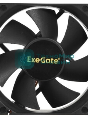 Вентилятор для корпуса ExeGate EX08025S3P-24 черный, 80 мм, 2850 об/мин, 28 дБ, 3 pin