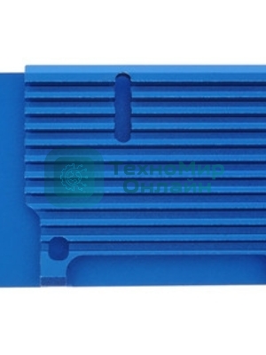 Корпус Qumo Aluminum case without fan, Raspberry Pi 4, blue(RS003)