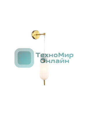 Настенный светильник Ambrella light LH53108 BS/GR/FR латунь/серый/белый матовый G9 max 28W 100*200*570