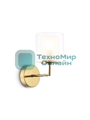 Настенный светильник Ambrella light LH56015 BS/FR латунь/белый матовый E14 max 40W 190*120*220