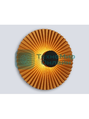 Настенный светильник Ambrella light LH72647 BK/CF черный/кофе 6W 3000K D300*100