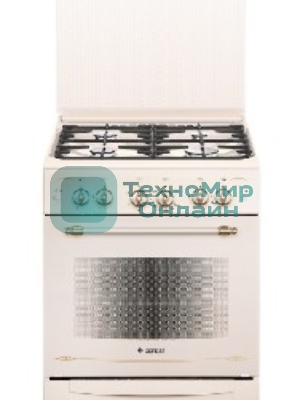 Плита газовая Gefest ПГ 6100-02 0182 бежевый, конфорок 4 шт, духовка 52 л, 60 см x 85 см x 60 см