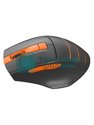 Мышь беспроводная A4Tech Fstyler FG30S серый/оранжевый, 2000 dpi, радиоканал, USB, кнопки - 6