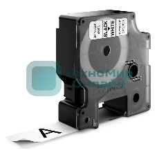 Расходные материалы Картридж с лентой 19 мм х 7м. , пластик , черный шрифт на белом фоне S0720830