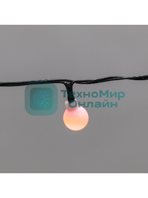 Гирлянда светодиодная Neon-night Шарики 5м, 20 LED, IP20, зеленый провод, свечение мульти (RG/RB), мигание, 230В