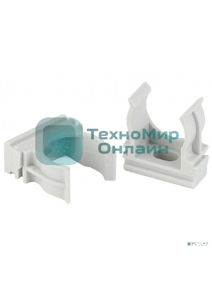 Крепеж-клипса ЭРА (cерый) для трубы d 20мм (100/1500/45000)