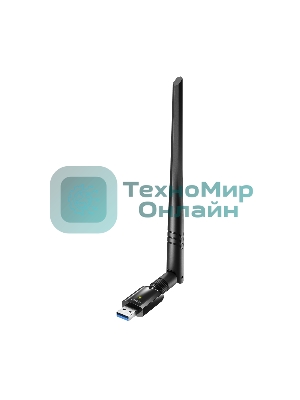 Сетевой адаптер Wi-Fi Cudy WU1400 AC1300 USB 3.0 (ант.внеш.несъем.) 1ант.