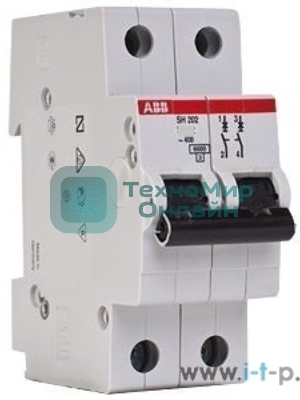 Выключатель автоматический ABB 2CDS252001R0324 авт. мод. 2п c 32а s202 6ка