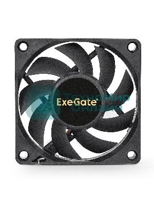 Вентилятор для корпуса ExeGate ExtraSilent ES07015S3P черный, 70 мм, 2000 об/мин, 18 дБ, 3 pin