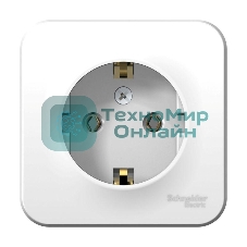 Розетка с/з без шторок 16А, 250В, изолир. пластина SE Blanca наруж Бел