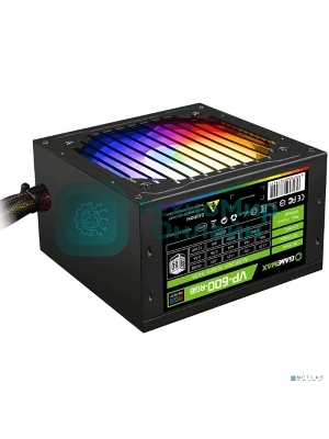 Блок питания GameMax VP-600-RGb, 600Вт, 80 PLUS Bronze, 120мм, черный