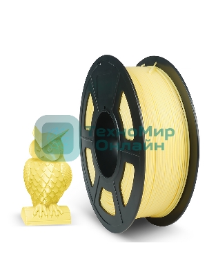Филамент NVPrint PLA+ Lemon Yellow для 3D печати диаметр 1.75мм длина 330 метров масса 1 кг