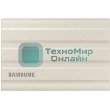 Внешний SSD Samsung T7 Shield, 1TB, USB 3.2 Gen 2 Type-C, R/W 1050/1000, бежевый