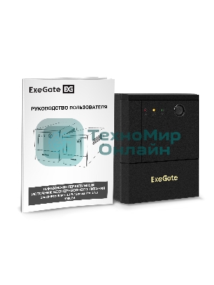 Источник бесперебойного питания ExeGate SpecialPro UNB-1000.LED.AVR.8C13 (1000VA/700W, LED, AVR, 8*C13, батарея 12V 7.2Ah - 2 шт., металлический корпус, Black)