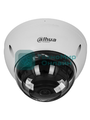 Уличная купольная IP-видеокамера Dahua DH-IPC-HDBW2449EP-S-IL-0280B Smart Dual Light с ИИ 4Мп, 1/2.9” CMOS, объектив 2.8мм, видеоаналитика, ИК до 30м, LED до 30м, IP67, корпус: металл