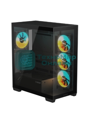 Компьютерный корпус Gigabyte Gb-C500P ST черный без БП ATX 3x120мм 6x140мм 2xUSB 3.0 1xUSB3.1 audio bott PSU