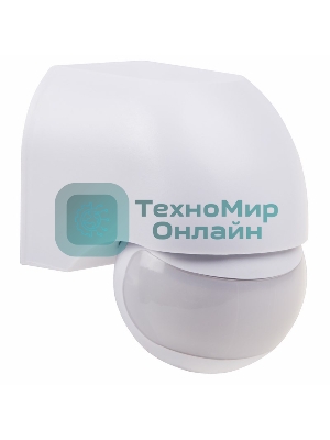 Датчик движения настенный REXANT ДДС 03, 180град.,1200Вт,10-2000Лк, 12 м,10-420 сек,IP44 11-9211