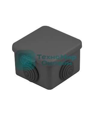 Коробка распаячная КМР-030-036 65х65х50 4 мембранных ввода черный EKF plc-kmr2-030-036-b