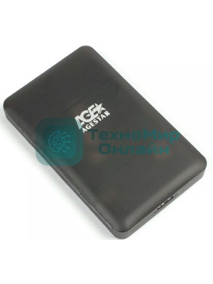 Внешний корпус для HDD/SSD AgeStar 3UBCP3 SATA пластик черный 2.5