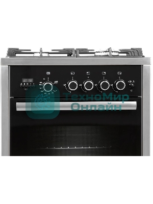 Плита газовая Gefest ПГ 6700-04 черный, конфорок 4 шт, духовка 52 л, 60 см x 85 см x 60 см