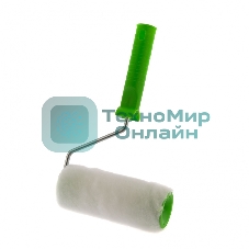 Валик Сибртех Искусственный мех с ручкой, 150 мм, ворс 15 мм, D 48 мм, D руч. 6 мм, полиэстер