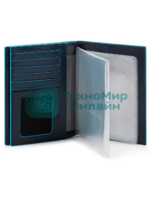 Обложка для документов Piquadro Blue Square PP5246B2R/BLU2 синий натур.кожа