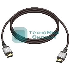 Кабель аудио-видео Digma HDMI (m)/HDMI (m) 2м. позолоч.конт. черный (D-HDMI-V2.0-2M)