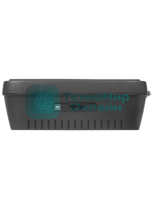 Источник бесперебойного питания Powercom Back-UPS SPIDER, Line-Interactive, LCD, AVR, 900VA/540W, Schuko, USB, black (1456263)