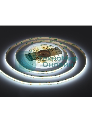 Светодиодная лента Ambrella light GS4901 COB 608Led/ 12W m/ 24V IP20 CCT 3000-6500K/ 5m*8mm*2.2mm (3 конт.)