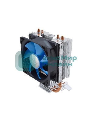 Кулер для процессора DEEPCOOL ICE EDGE MINI FS V2.0 синий, 80 мм, алюминий/медь, 2200 об/мин, 24.7 дБ, 3 pin, 100 Вт, 112 мм