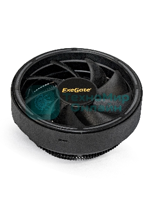 Кулер для процессора ExeGate Dark Magic EE126A-RGb черный, 120 мм, алюминий, 1800 об/мин, 18 дБ, 3 pin, 100 Вт, 95 мм