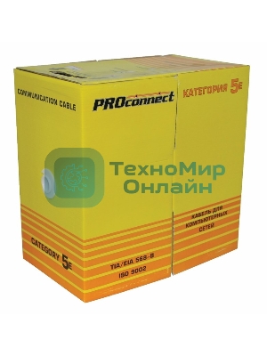 Кабель витая пара PROconnect FTP 4PR 24AWG, CCA, cat.5e, наружный (OUTDOOR), бухта 305 м