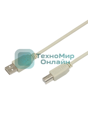Кабель USB Rexant (шт. USB B - шт. USB A) 1.8 метра, серый