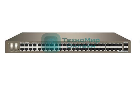Коммутатор управляемый IP-COM G3350F, настенный, 1000 Мбит/сек, 48 port, SFPx2