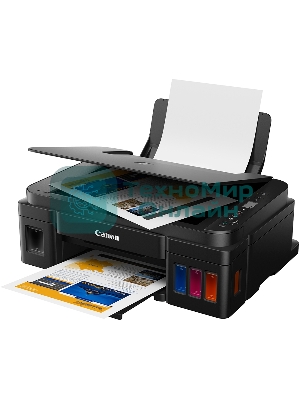 МФУ струйное Canon PIXMA G2410 (2313C009), A4, цветной, печ. 8.8 стр/мин (ч/б) 5 стр/мин (цвет), скан. до 19 стр/мин., 1200 x 4800 dpi (принтер) 1200x600dpi (сканер), USB