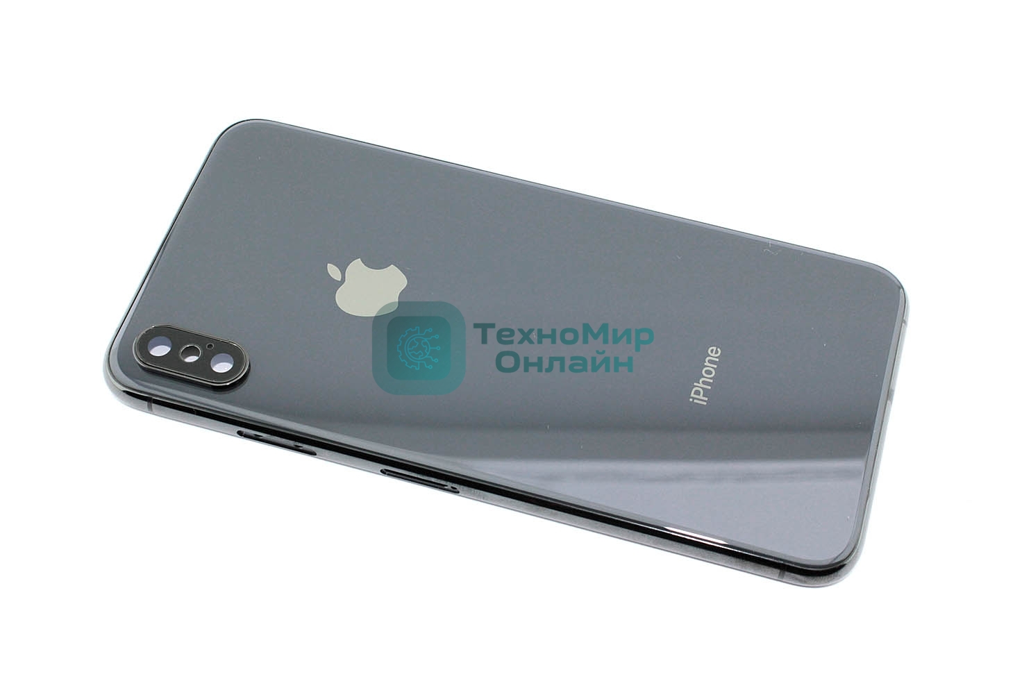 Задняя крышка (корпус) в сборе с рамкой сим-держателем и кнопками для Apple iPhone Xs Max черный