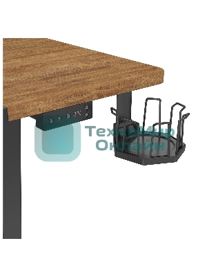 Стол игровой Cactus CS-EDL-BAWD столешница МДФ черный дуб антик, каркас черный