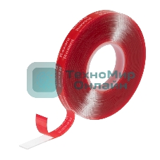 Лента клейкая двухсторонняя Rexant прозрачная, на VHB акриловой основе, 10 мм х 5 м