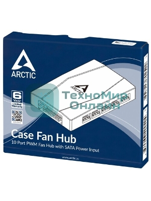 Хаб для 10 вентиляторов корпуса ПК Arctic Case Fan Hub 10 PWM Fan (ACFAN00175A) (702522)