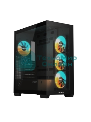 Компьютерный корпус Gigabyte Gb-C500P ST черный без БП ATX 3x120мм 6x140мм 2xUSB 3.0 1xUSB3.1 audio bott PSU