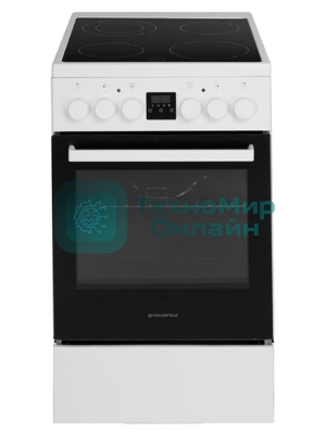 Плита электрическая Maunfeld MEC57CW08TD белый, конфорок 4 шт, духовка 59 л, 50 см x 85 см x 60 см