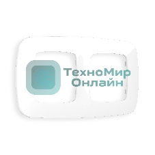 Рамка OMEGA Ecta (Белый глянец) 2-ая OF140102