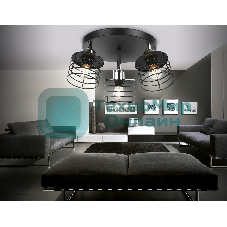 Светильник Ambrella light TR8092/3 BK/CH черный/хром E27*3 max 40W D372*190