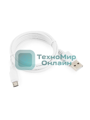 Кабель USB2.0 Pro Cablexpert CC-mUSB2-AMBM-6W, AM/microBM 5P, 1.8м, экран, белый, пакет