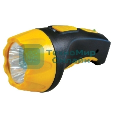 Фонарь LED 3804 (аккум 220В черн/жел. 4 LED; SLA пласт. короб) Ultraflash 9215