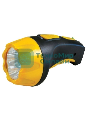 Фонарь LED 3804 (аккум 220В черн/жел. 4 LED; SLA пласт. короб) Ultraflash 9215