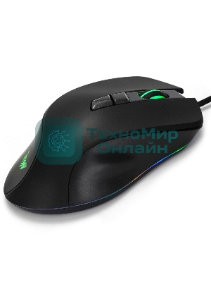 Мышь проводная Crown CMGM-903 черный, 7000 dpi, USB, кнопки - 7