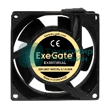 Вентилятор для корпуса ExeGate EX08038SAL черный, 80 мм, 2500 об/мин, 34 дБ