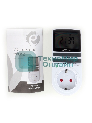 Таймер электрический Energenie EG-SST-01, LCD-дисплей 2,3″, белый